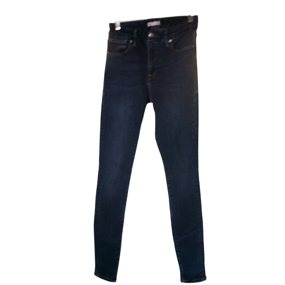 Good American Good Legs Skinny Jeans Womens 6/28 Dark Wash High Rise Stretch